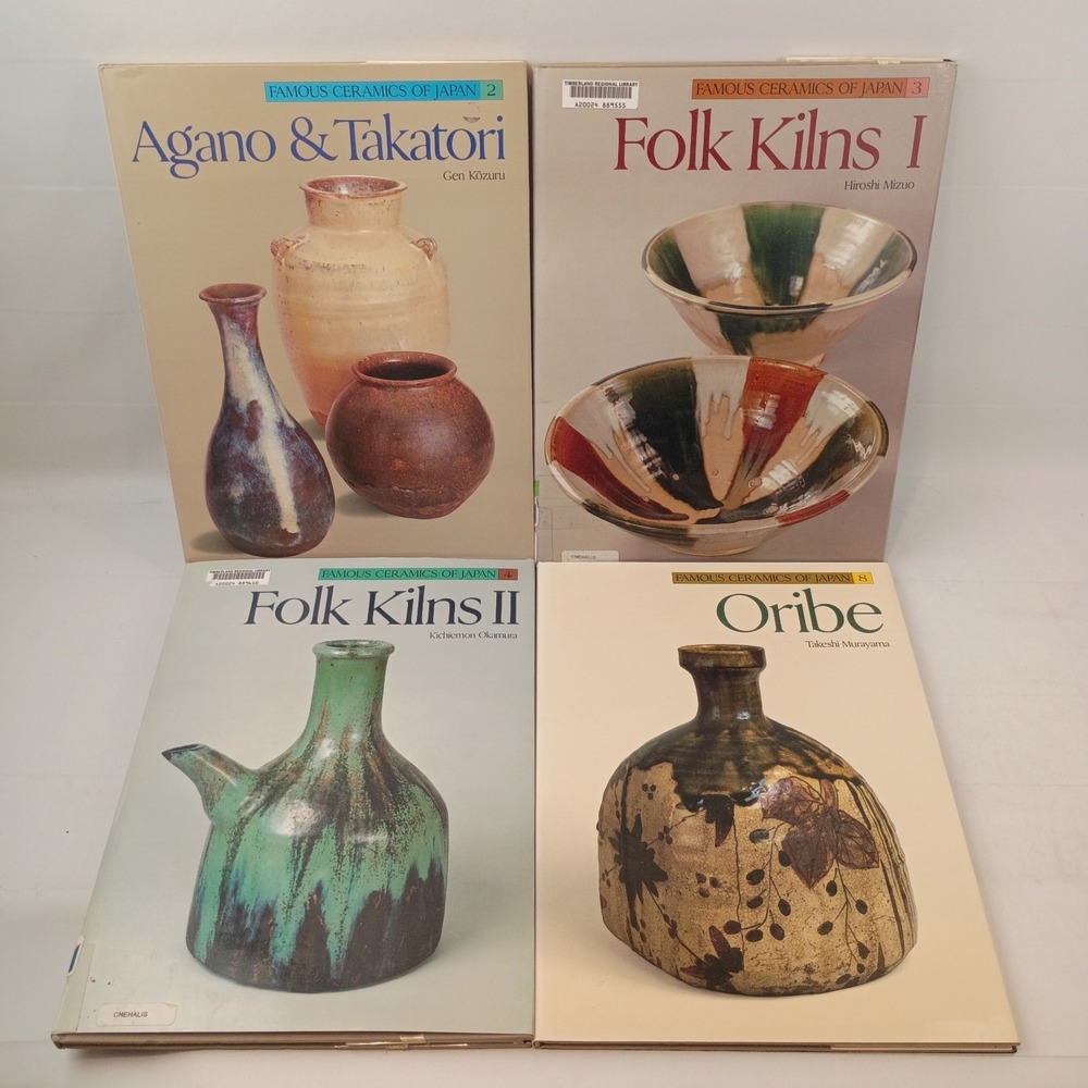 Famous Ceramics of Japan Book Lot of 4: #2, #3, #4 and #8 by H. Mizuo, Hardcover